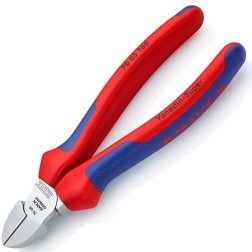 Кусачки боковые Knipex 160мм хромированные с двухкомпонентными рукоятками 