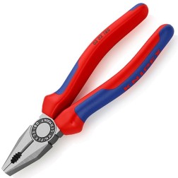 Пассатижи комбинированные Knipex 180мм фосфатированные с двухкомпонентными рукоятками 