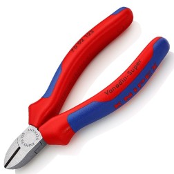 Кусачки боковые Knipex 125мм фосфатированные с двухкомпонентными рукоятками 