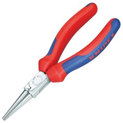 Круглогубцы прямые Knipex 140мм хромированные с двухкомпонентными рукоятками 