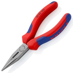 Длинногубцы прямые с режущими кромками Knipex 140мм фосфатированные с двухкомпонентными рукоятками 