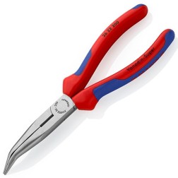 Длинногубцы изогнутые с режущими кромками Knipex 160мм фосфатированные двухкомпонентные рукоятки 