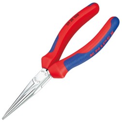 Длинногубцы телефониста Knipex 160мм хромированные с двухкомпонентными рукоятками 