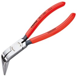 Длинногубцы механика Knipex 200мм изогнутые фосфатированные с однокомпонентными рукоятками 