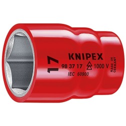 Торцовая головка диэлектрическая 17мм Knipex под квадрат 3/8 дюйма VDE 1000V 