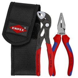 Набор в поясной сумке Knipex клещи переставные Cobra 1 1/4 дюйма и пассатижи удлиненные 