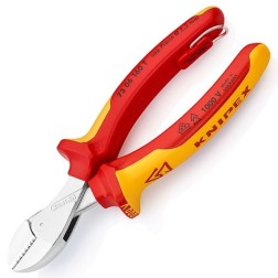 Кусачки диэлектрические Knipex особой мощности 160мм двухкомпонентные ручки с кольцом VDE 1000V 