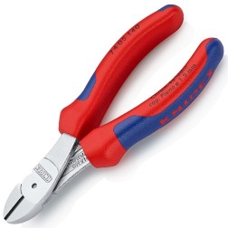 Кусачки боковые Knipex 140мм особой мощности хромированные с друхкомпонентными рукоятками 