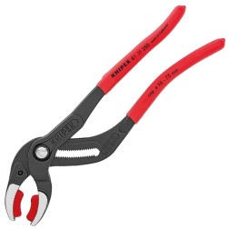 Клещи переставные трубные захватные Knipex 10-75мм с накладками фосфатированные 1-к ручки L-250мм 