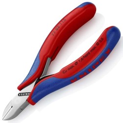 Кусачки боковые Knipex 115мм для электроники с двухкомпонентными рукоятками 