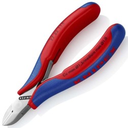 Кусачки боковые Knipex 115мм для электроники с двухкомпонентными рукоятками 