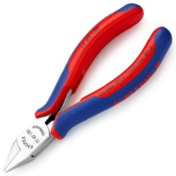 Кусачки боковые Knipex 130мм для электроники с двухкомпонентными рукоятками 