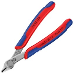 Прецизионные кусачки Knipex 125мм для электроники с двухкомпонентными рукоятками 