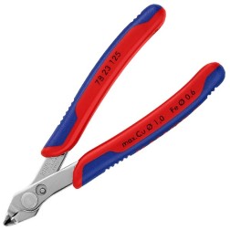 Прецизионные кусачки Knipex 125мм для электроники с двухкомпонентными рукоятками 