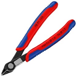 Прецизионные кусачки Knipex 125мм для электроники вороненые с зажимом для проволоки 