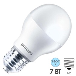 Лампа светодиодная Philips ESSENTIAL LEDBulb A60 7W (65W) E27 6500K 220V 720Lm холодный свет 