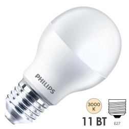 Лампа светодиодная Philips ESSENTIAL LEDBulb A60 11W (95W) E27 3000K 220V 1250Lm теплый белый свет 