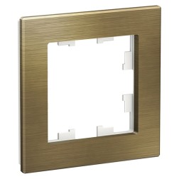 Рамка SE AtlasDesign Nature 1 пост, металл латунь 
