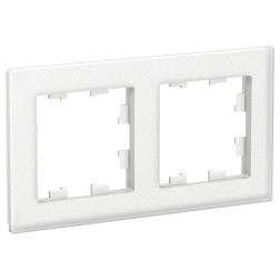 Рамка SE AtlasDesign Nature 2 поста, матовое стекло белый 
