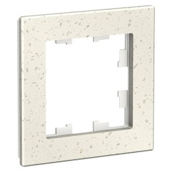 Рамка SE AtlasDesign Nature 1 пост, мрамор крем рояль 