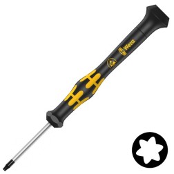 Отвертка звездочка TORX TX 4 x 40mm антистатическая ESD для электроники Wera Kraftform Micro 1567 