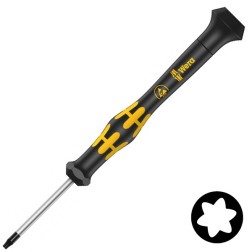 Отвертка звездочка TORX TX 5 x 40mm антистатическая ESD для электроники Wera Kraftform Micro 1567 