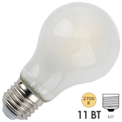 Лампа филаментная светодиодная груша ЭРА F-LED A60-11W-827-E27 frost 743291 