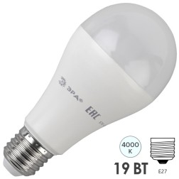 Лампа светодиодная груша ЭРА LED A65-19W-840-E27 белый свет 711696 