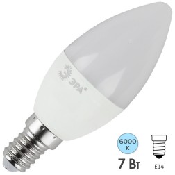 Лампа светодиодная свеча ЭРА LED B35-7W-860-E14 холодный свет 700300 