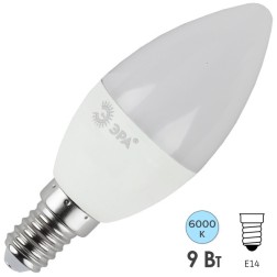 Лампа светодиодная свеча ЭРА LED B35-9W-860-E14 холодный свет 700348 