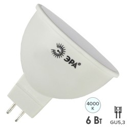 Лампа светодиодная ЭРА LED MR16-6W-840-GU5.3 белый свет 556162 