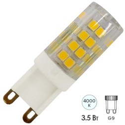 Лампа светодиодная ЭРА LED JCD-3,5W-CER-840-G9 белый свет 585308 