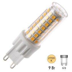 Лампа светодиодная ЭРА LED JCD-9W-CER-827-G9 теплый свет 733971 