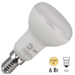 Лампа светодиодная ЭРА LED R50-6W-840-E14 белый свет 566680 