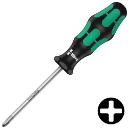 Отвертка крестовая для винтов Phillips PH 2 x 150mm Wera Kraftform Plus 350 PH 