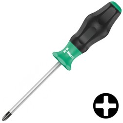 Крестовая отвертка для винтов Phillips PH 3 x 150mm Wera Kraftform Comfort 1350 PH 