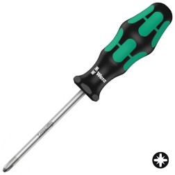 Отвертка крестовая для винтов Pozidriv PZ 0 x 60mm Wera Kraftform Plus 355 PZ 