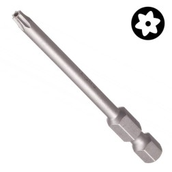 Бита звездочка с отверстием TORX BO TX 15 x 70mm Wera 867/4 Z 