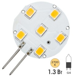 Лампа светодиодная LED NV-STS downlight 1,3W 2700K 12V G4 130Lm 