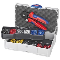 Пресс-клещи Knipex 975304 с набором кабельных наконечников в кейсе TANOS MINI-systainer 