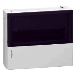 Шкаф навесной Schneider Electric Resi9 Mini Pragma 12 модулей с прозрачной дверью 2 шины N и PE 