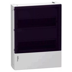 Шкаф навесной Schneider Electric Resi9 Mini Pragma 24м (2x12) с прозрачной дверью 2 шины N и PE 