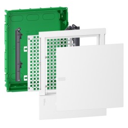 Шкаф встраиваемый мультимедийный Schneider Electric Resi9 Mini Pragma 24 модуля с белой дверью 