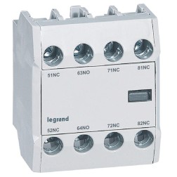 Фронтальные вспомогательные контакты Legrand 1НО3НЗ 16A для CTX3 3P 9-150A и 4P 40-135A 