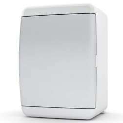 Щит навесной Tekfor 4 (1x4) модуля IP41 непрозрачная белая дверца UNN 40-04-2 (электрический шкаф) 