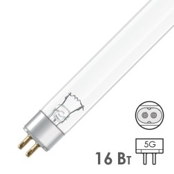 Лампа бактерицидная LightTech LTC 16W T5 G5  L287mm специальная безозоновая 