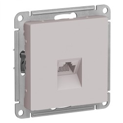 Розетка компьютерная RJ45 кат 6А SE AtlasDesign, алюминий [уп 5 шт] 