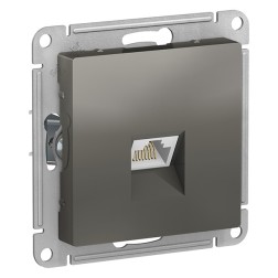 Розетка компьютерная RJ45 кат 6А SE AtlasDesign, сталь 