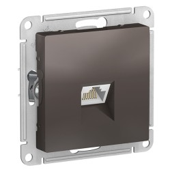 Розетка компьютерная RJ45 кат 6А SE AtlasDesign, мокко [уп 5 шт] 