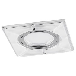 Светильник встраиваемый с LED подсветкой Feron CD994 потолочный MR16 G5.3 белый матовый, хром 